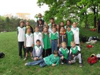 Celá sestava běžců