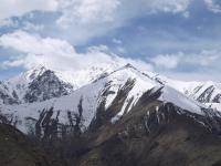 Výhled z okna pokoje, kde jsem spal