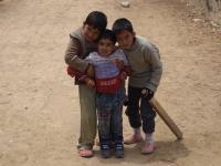 Kluci a vyřezávanou kriketovou pálkou